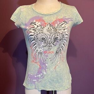 Romeo & Juliet Couture Graphic “Peace” T-Shirt